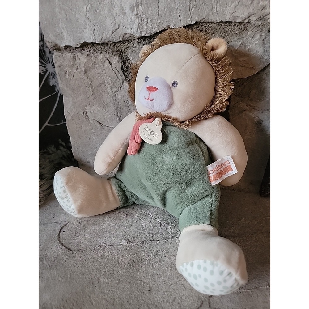 Baby Security Plush Doudou et Compagnie Green Lion Paris France‎